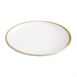 Assiettes plates rondes couleur craie Olympia Kiln 230mm (lot de 6)