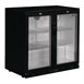 Arrière-bar deux portes pivotantes Polar Série G noir 208L