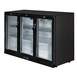 Arrière-bar trois portes pivotantes Polar Série G noir 330L