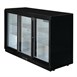 Arrière-bar trois portes coulissantes Polar Série G noir 330L
