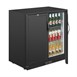 Arrière-bar deux portes pleines pivotantes Polar Série G noir 208L