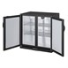 Arrière-bar deux portes pleines pivotantes Polar Série G noir 208L