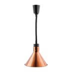 Lampe chauffante conique rétractable Buffalo finition cuivre