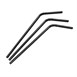 Pailles en papier flexibles compostables Fiesta Compostable noires (lot de 250)