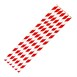 Pailles en papier flexibles compostables Fiesta Compostable rayures rouges (lot de 250)