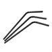 Pailles flexibles compostables en papier emballées individuellement Fiesta Compostable noires (lot de 250)