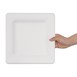 Assiettes carrées compostables en bagasse Fiesta Green (lot de 50)