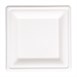 Assiettes carrées compostables en bagasse Fiesta Green (lot de 50)