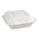 Boîtes avec couvercle à charnière compostables en bagasse Fiesta Green (lot de 200)