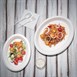 Assiettes ovales compostables en bagasse Fiesta Green (lot de 50)