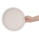 Assiettes rondes compostables en bagasse Fiesta Green coloris naturel (lot de 50)