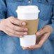 Gobelets à café réutilisables avec couvercles en polypropylène Olympia (lot de 25)