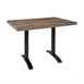 Plateau de table rectangulaire pré-percé Bolero urban foncé 700mm