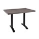 Plateau de table rectangulaire pré-percé Bolero bois vintage 700mm