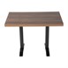 Plateau de table rectangulaire pré-percé Bolero chêne rustique 700mm