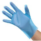 Gants alimentaires en TPE non poudrés bleus Nisbets Essentials S (lot de 200)