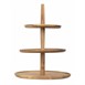 Présentoir en acacia 3 niveaux Olympia 305(Ø) x 395(H)mm