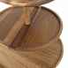 Présentoir en acacia 3 niveaux Olympia 305(Ø) x 395(H)mm