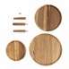 Présentoir en acacia 3 niveaux Olympia 305(Ø) x 395(H)mm