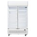 Armoire réfrigérée 2 portes vitrées à charnières avec caisson lumineux Polar Série G 950L