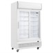 Armoire réfrigérée 2 portes vitrées coulissantes avec caisson lumineux Polar Série G 950L