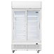 Armoire réfrigérée 2 portes vitrées coulissantes avec caisson lumineux Polar Série G 950L