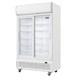 Armoire réfrigérée 2 portes vitrées coulissantes avec caisson lumineux Polar Série G 950L