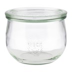 Bocaux en verre tulipe avec couvercle Weck APS 580 ml (lot de 6)