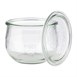 Bocaux en verre tulipe avec couvercle Weck APS 580 ml (lot de 6)