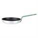 Poêle aluminium antiadhésive Teflon Platinum Plus Hygiplas avec manche vert 200mm