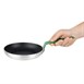 Poêle aluminium antiadhésive Teflon Platinum Plus Hygiplas avec manche vert 200mm