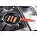 Poêle aluminium antiadhésive Teflon Platinum Plus Hygiplas avec manche rouge 200mm