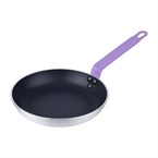 Poêle aluminium antiadhésive Teflon Platinum Plus Hygiplas avec manche violet 240mm