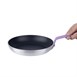 Poêle aluminium antiadhésive Teflon Platinum Plus Hygiplas avec manche violet 240mm