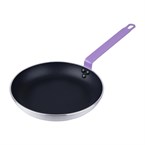 Poêle aluminium antiadhésive Teflon Platinum Plus Hygiplas avec manche violet 280mm