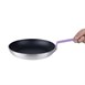 Poêle aluminium antiadhésive Teflon Platinum Plus Hygiplas avec manche violet 280mm