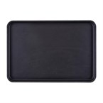 Plateau de service rectangulaire fibre de verre antidérapant Camtread Cambro noir 450x650mm (Lot de 6)