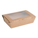 Boîtes salade avec fenêtre en PLA Fiesta Green (lot de 200)