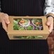 Boîtes salade avec fenêtre en PLA Fiesta Green (lot de 200)