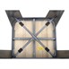 Tabourets hauts en acier gris avec assise en bois Bolero Bistro (lot de 4)
