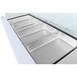 Comptoir à salade GN avec pare-haleine carré Polar Série U 4 portes