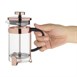 Cafetière à piston contemporaine inox Olympia cuivre 3 tasses
