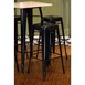 Mange-debout noir avec plateau en bois Bolero Bistro
