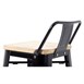 Tabourets bistro hauts avec dossier et assise en bois Bolero noirs (lot de 4)