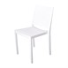 Chaises d'extérieur en polypropylène empilables Florence blanches (lot de 4)