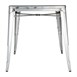 Table carrée en acier gris Bolero Bistro 668mm