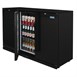 Arrière-bar trois portes pleines pivotantes Polar Séie G 900mm 330L