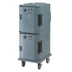 Chariot isotherme avec porte supérieure chauffante Cambro Ultra Camcart UPCHT8002401 bleu ardoise