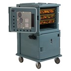 Chariot isotherme avec portes chauffantes Cambro Ultra Camcart UPCH1600 bleu ardoise