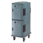 Chariot isotherme avec portes chauffantes Cambro Ultra Camcart UPCH8002401 bleu ardoise